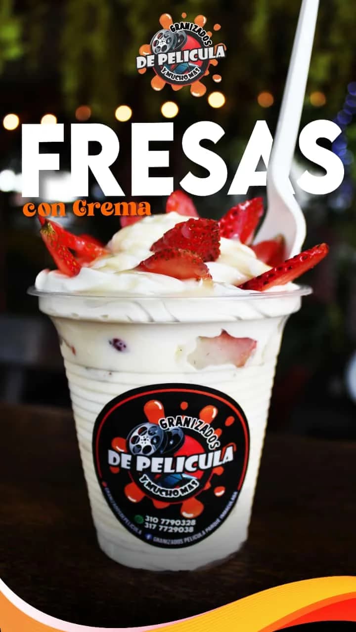 Fresas con crema